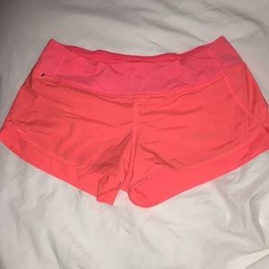Coral color LuLu shorts, super cute
